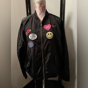 NWOT Express Satin Bomber Jacket